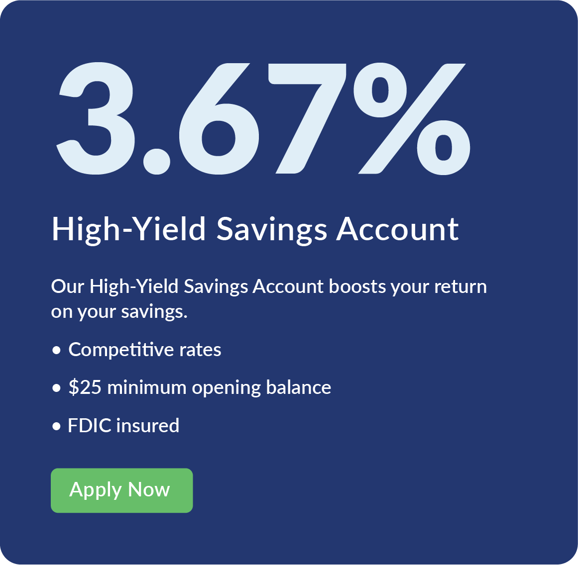 High Yield Savings Account