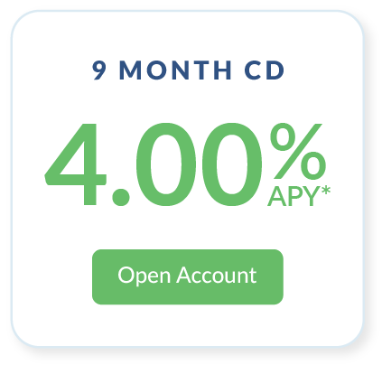 4.00% 9 Month CD