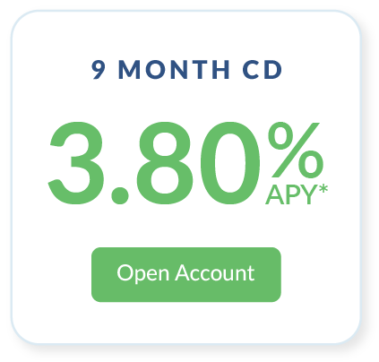 3.80% 9 Month CD
